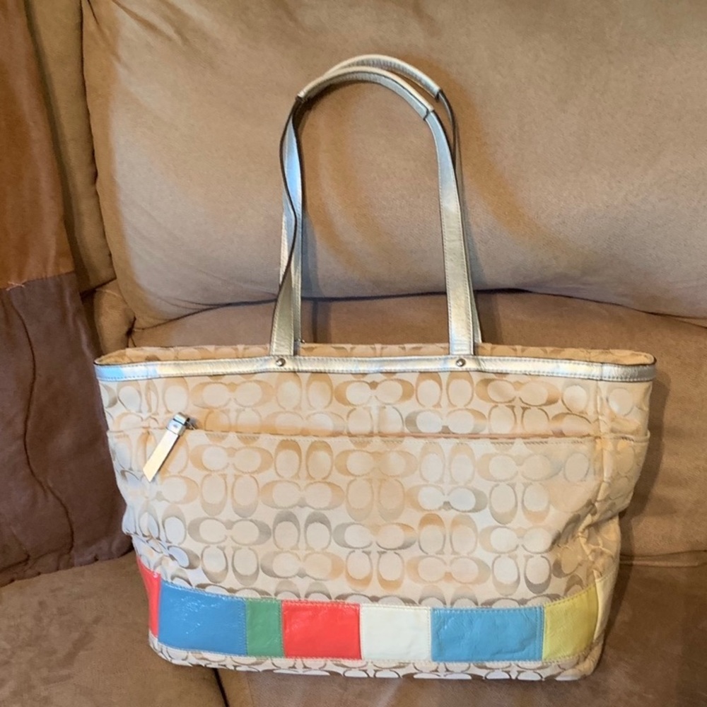 Authentic Coach Diaper/Tote Bag - Picture 3 of 5